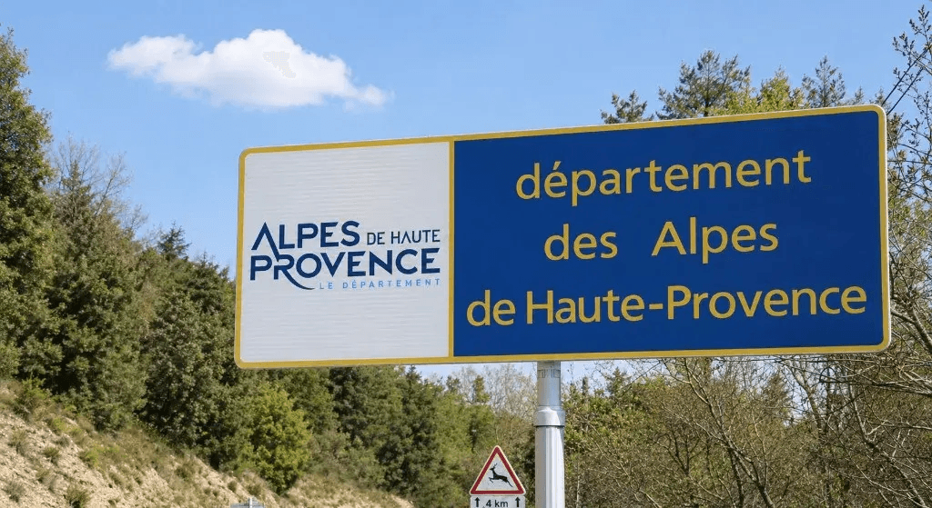 Panneau département Alpes-de-Haute-Provence
