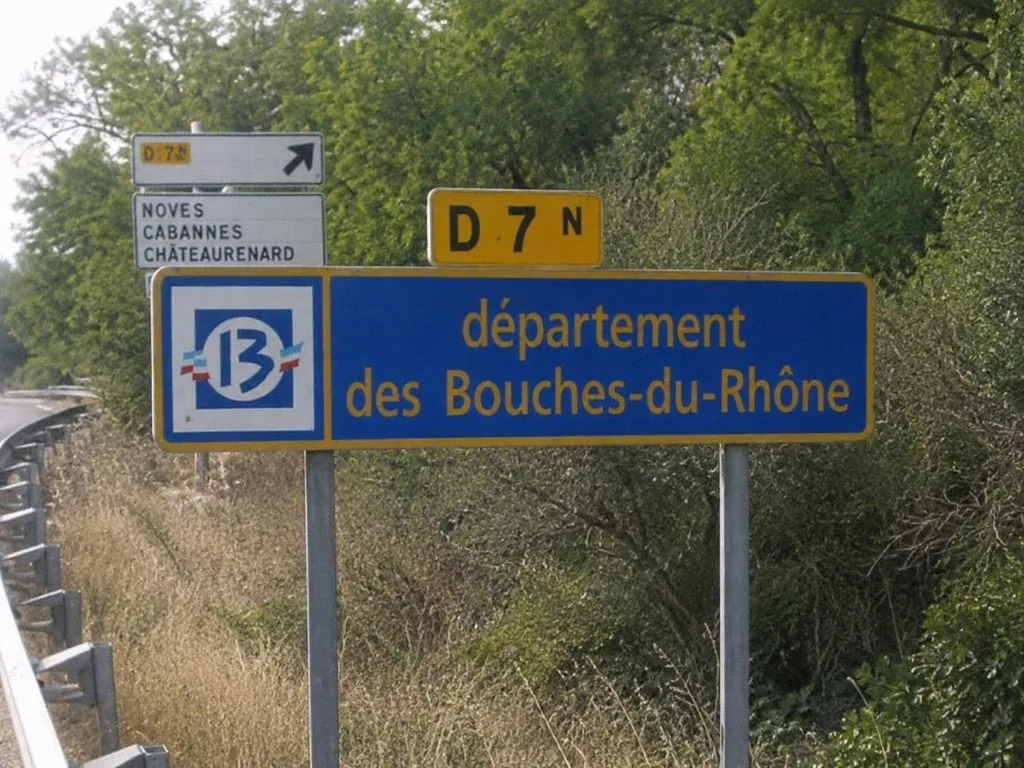 Panneau département Bouches-du-Rhône